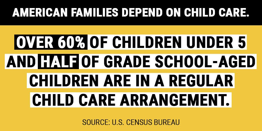 SEIU's tweet image. Families depend on childcare; tell the candidates to invest in our future #StandWithFamilies #ChildCareForAll bit.ly/2c6uQ9b