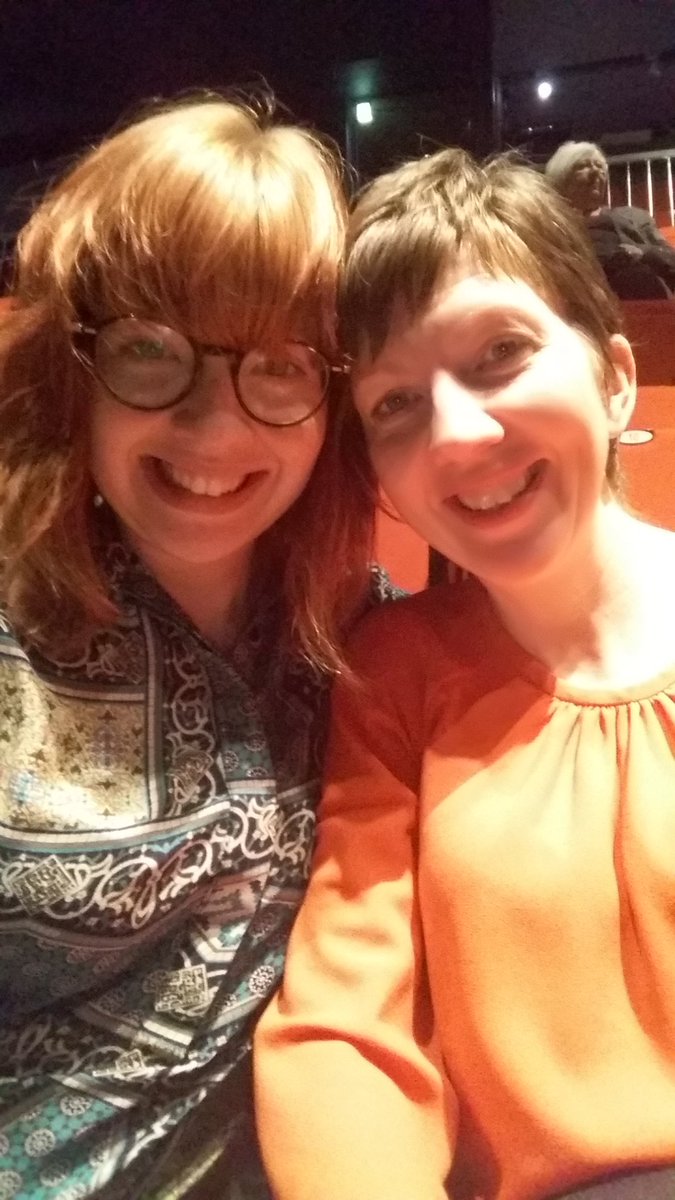 MeganKeenan5's tweet photo. Chilling with wee Debz @TheMACBelfast during the interval of #thecompleteworksofshakespeare (abridged) @BruiserNI https://t.co/VnuAdT5x9i