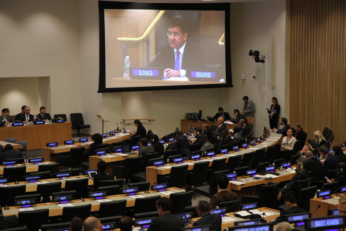 MiroslavLajcak's tweet photo. At #Pledge4PBF 30 countries announce $152m 4sustaining peace&amp;preventing violent conflicts,#SVK proud 2contribute too https://t.co/KDvayZJL6V https://t.co/xjzUIm0NjA