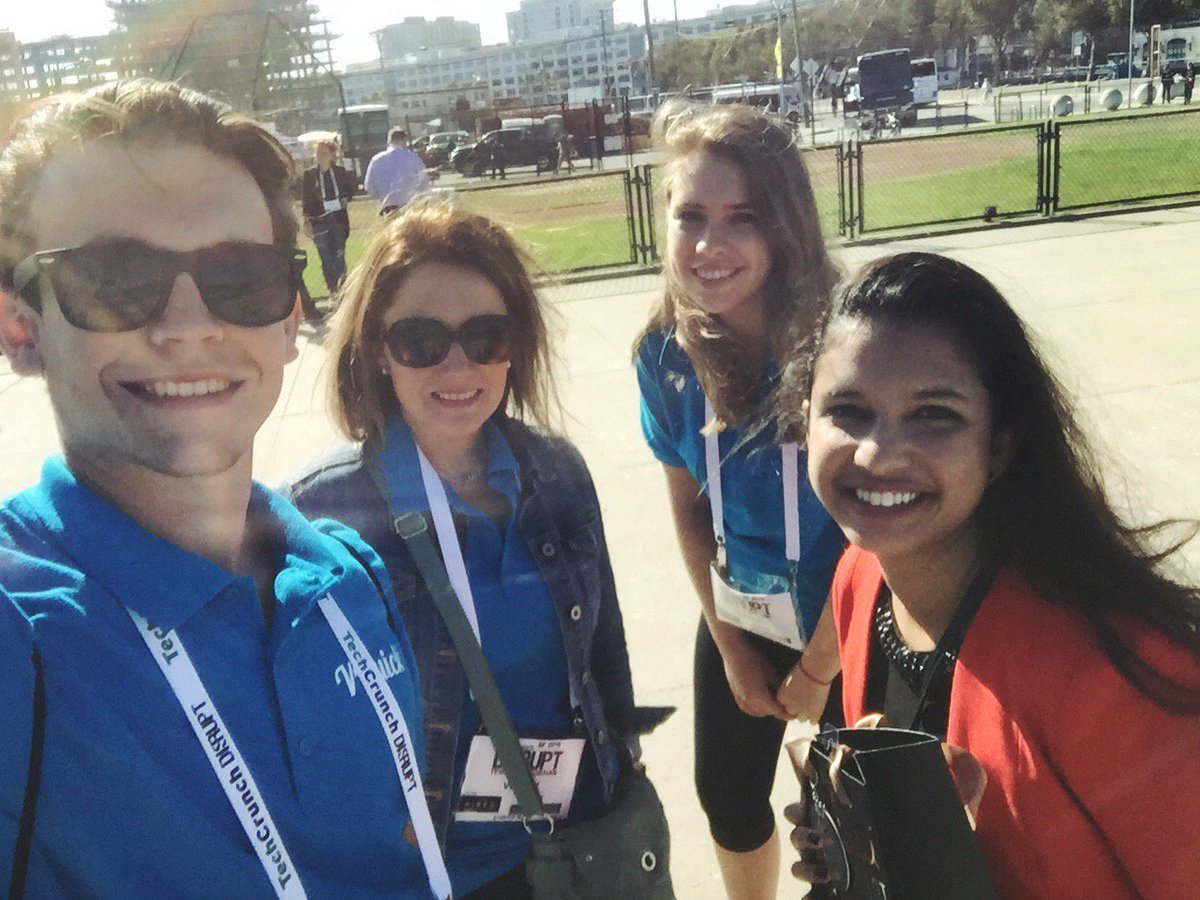vquickapp's tweet photo. #ThrowBackThursday to @TechCrunch Disrupt San Francisco! #VQuick found friends, like @neeshatambe. Look out for updates and innovation! https://t.co/tlrXc0GX0L