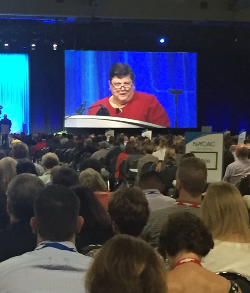 NACAC's tweet photo. "What are you doing to help make the American Dream possible for students?" -@TRINITYPREZ #nacac16 https://t.co/tnEPhvkUgU
