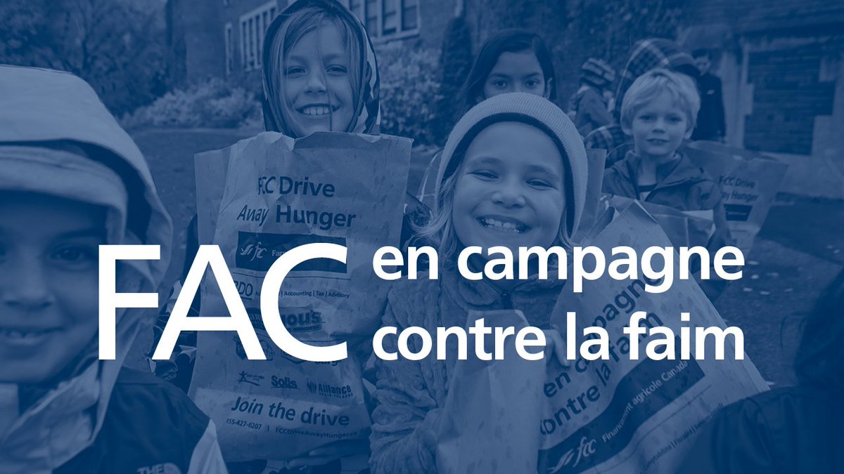 FACagriculture's tweet photo. Soyez de la partie en apportant vos dons en argents/aliments à un bureau FAC avant le 14 oct. #FACcontrelafaim #Semainefaim https://t.co/MXLZ1BjNd0