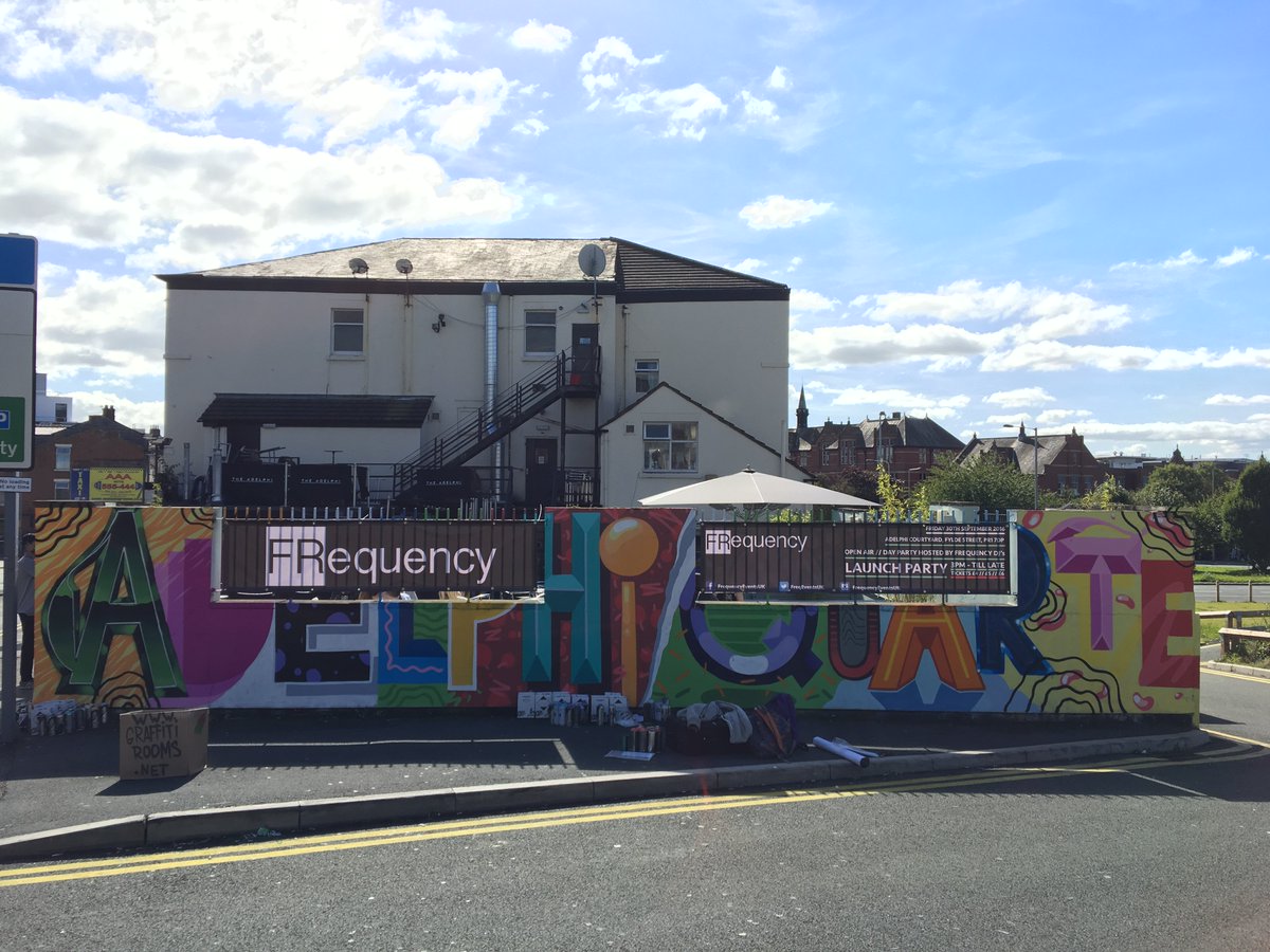 FreqEventsUK's tweet photo. How good does the @The_Adelphi look? Outstanding work from Graffiti Rooms. Check out his work @ https://t.co/dSf4oHXAUS #Preston #Graffiti https://t.co/7chtTsFzkP