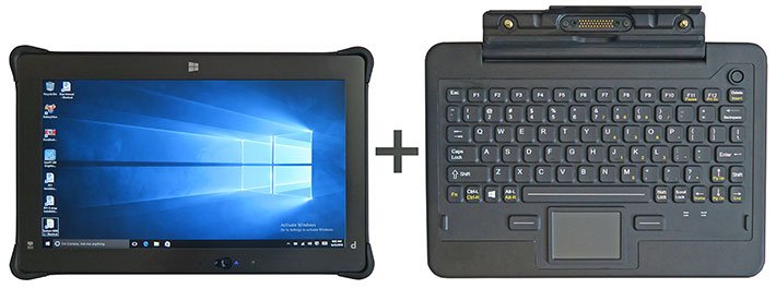 FBPeripherals's tweet photo. RUGGED PC REVIEW: iKey Redefines “2-in-1” - GammaTech DURABOOK R11 + Keyboard https://t.co/QDhjwHls7p #rugged #iKey #GammaTech #Keyboards https://t.co/KFUjCrvGYQ