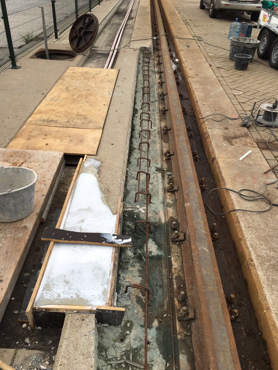 Afgelopen week bezig geweest met het herstellen van een kraanbaan balk. Volgende week de rest afmaken