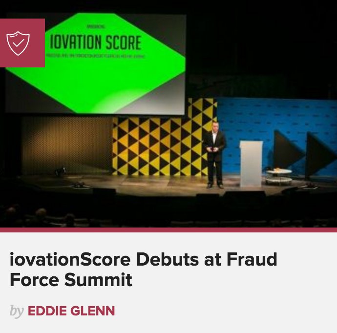 TU_TruValidate's tweet photo. iovationScore Debuts at Fraud Force Summit https://t.co/E1PntTQ13Q #fraudforce16 @iovation @EGlennPDX #machinelearning https://t.co/8a9nlsb3wd