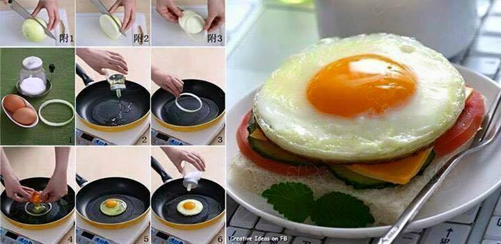 OddRecipes's tweet photo. Use an onion to fry round eggs. Perfect for sandwiches. https://t.co/HRoS5X3m33