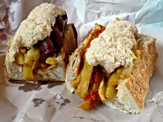 #FoodieFriday Question 9: Name a quarter of a loaf of bread usually stuffed with Atchar, russians and chips?