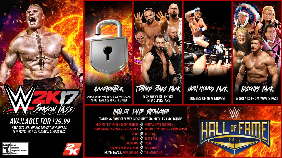 WWE 2k17 season pass