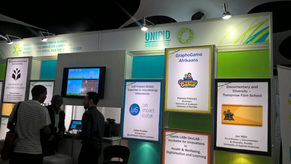 Great#UniPID stand at #MarketOnTheEdge <a href="/innovsummit/">South African Innovation Summit</a> - go check out research-based innovations from Finland #SAIS2016