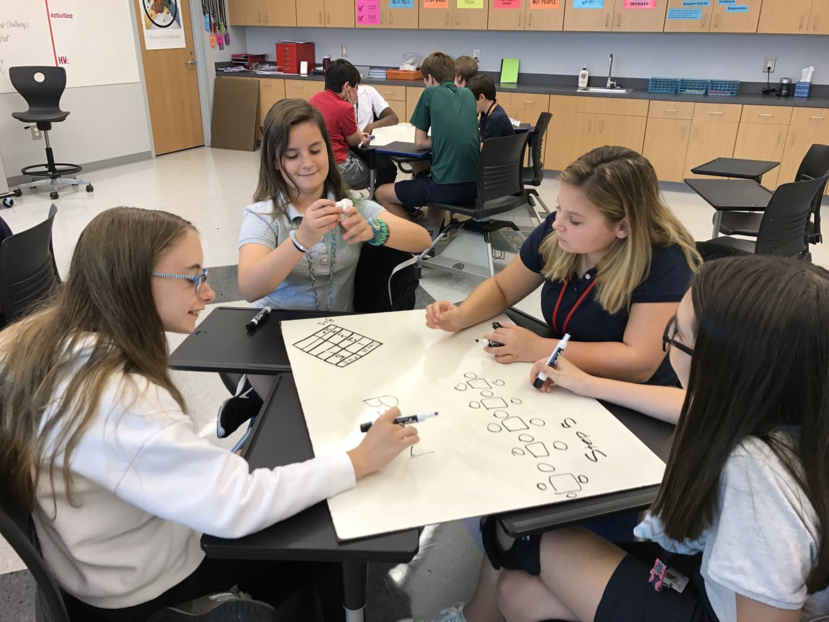 bethbarwick's tweet photo. Ss loved working with @fawnpnguyen #visualpatterns today on giant whiteboards #pjfmsprograms @gcschools #MTBoS https://t.co/hHMhM4hjhX