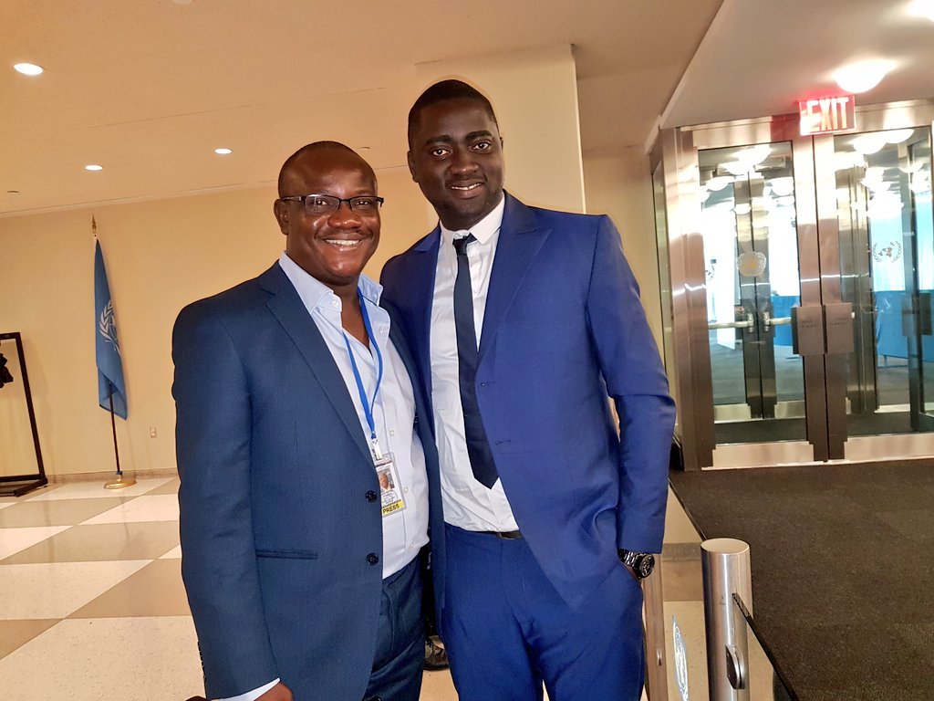 StevyWallace's tweet photo. Très belle journée en compagnie des amis de la presse internationale venus couvrir l'#UNGA au siège de l'@ONU_fr à NYC #wasexo #team229 https://t.co/WrwJJIpGe8