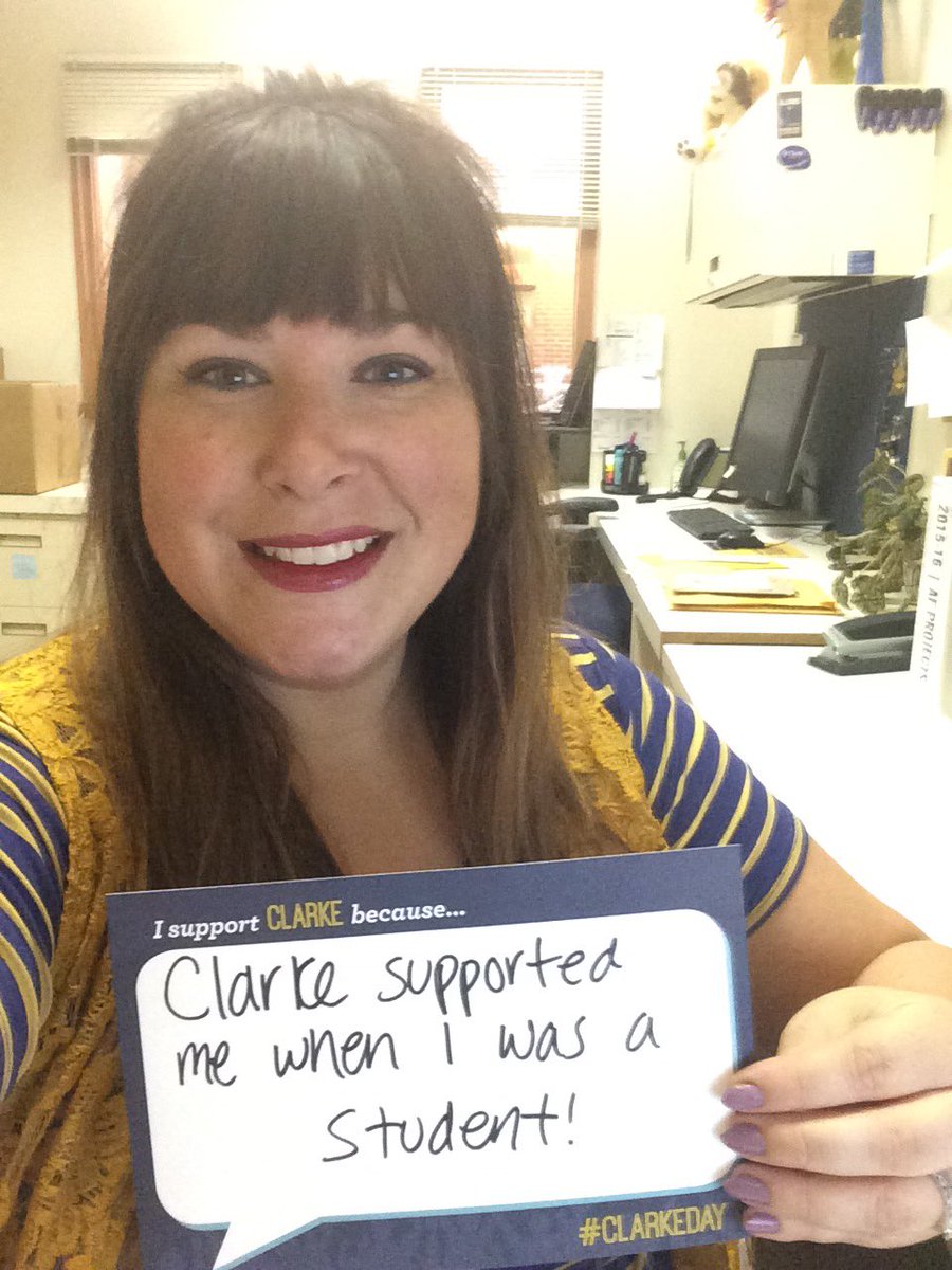 gweeknee's tweet photo. I made my #ClarkeDay gift as a thank you to the institution that gave me so much! https://t.co/IFHOjk95Bz