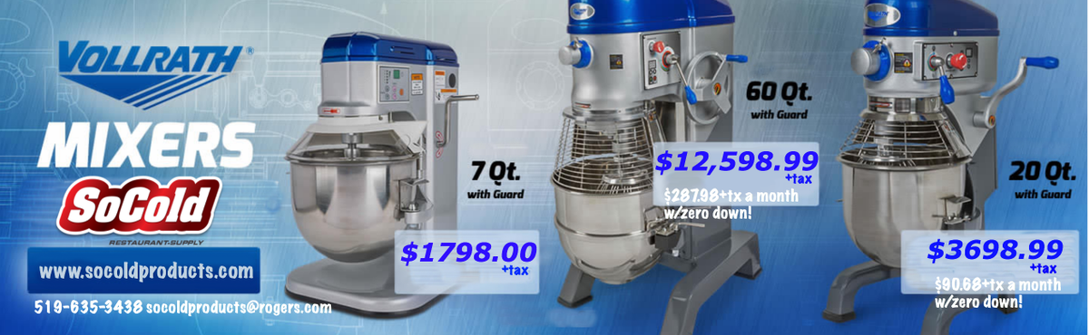 SoColdProducts's tweet photo. Vollrath Mixers can whip beat & mix it up with the best of em' #fallbaking #bakinggood https://t.co/X302xxW6zK Financing available $0 down https://t.co/3fxi1cCNb7
