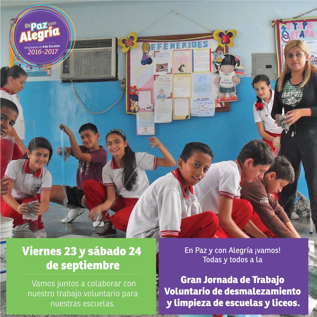 ¡Colectivo educativo! vamos a participar en Gran Jornada de Trabajo Voluntario de limpieza este 23 y 24 de septiembre #EnCayapaEscolar