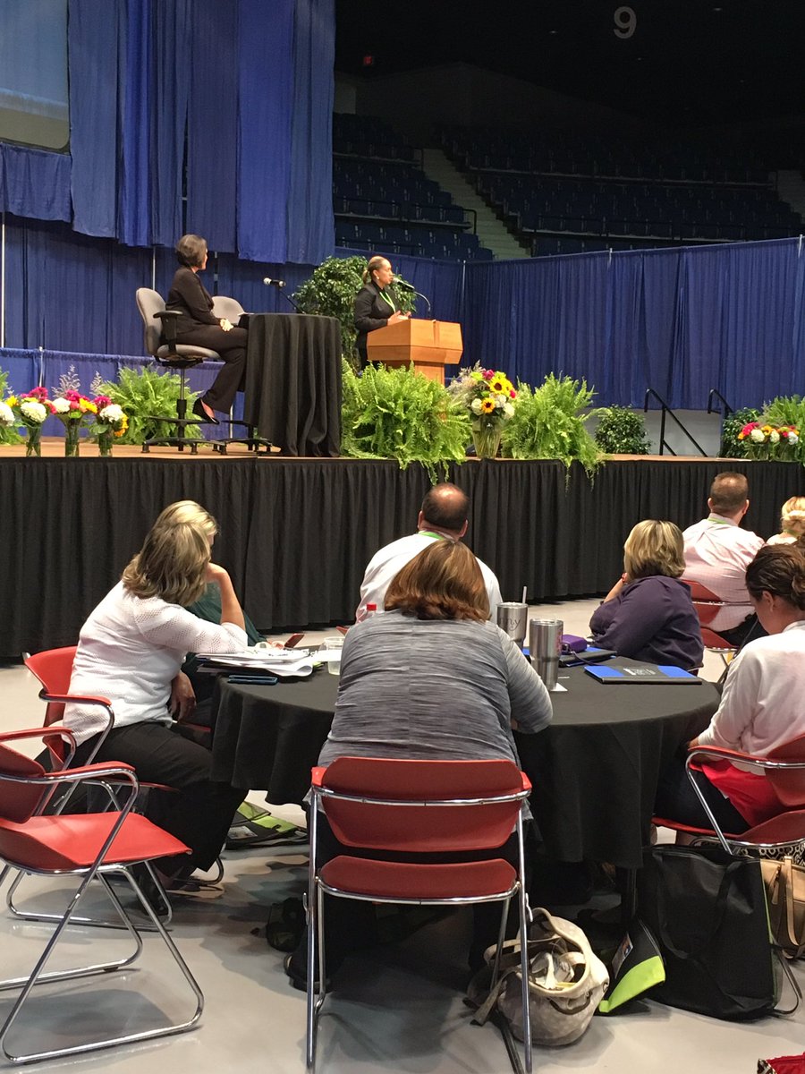 KYGOEC's tweet photo. Commissioner Adria Johnson addresses teams at the school #readinesssummit https://t.co/QJXqWFl561