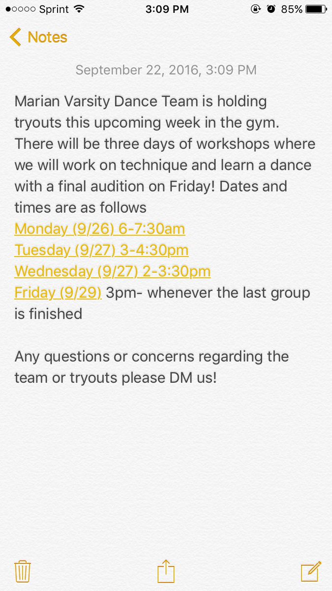 marian_dance's tweet photo. Attention all Marian dancers! Read below! https://t.co/KmrUWQ6Tjc