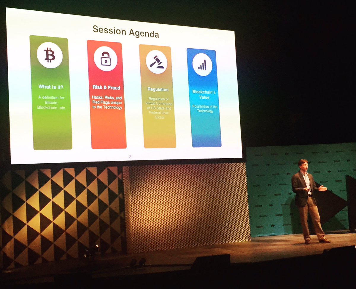 TU_TruValidate's tweet photo. Will Madden of bridge21 on #Bitcoin, #Blockchain & #crypto currencies at #fraudforce16 https://t.co/hEQyabtUxp