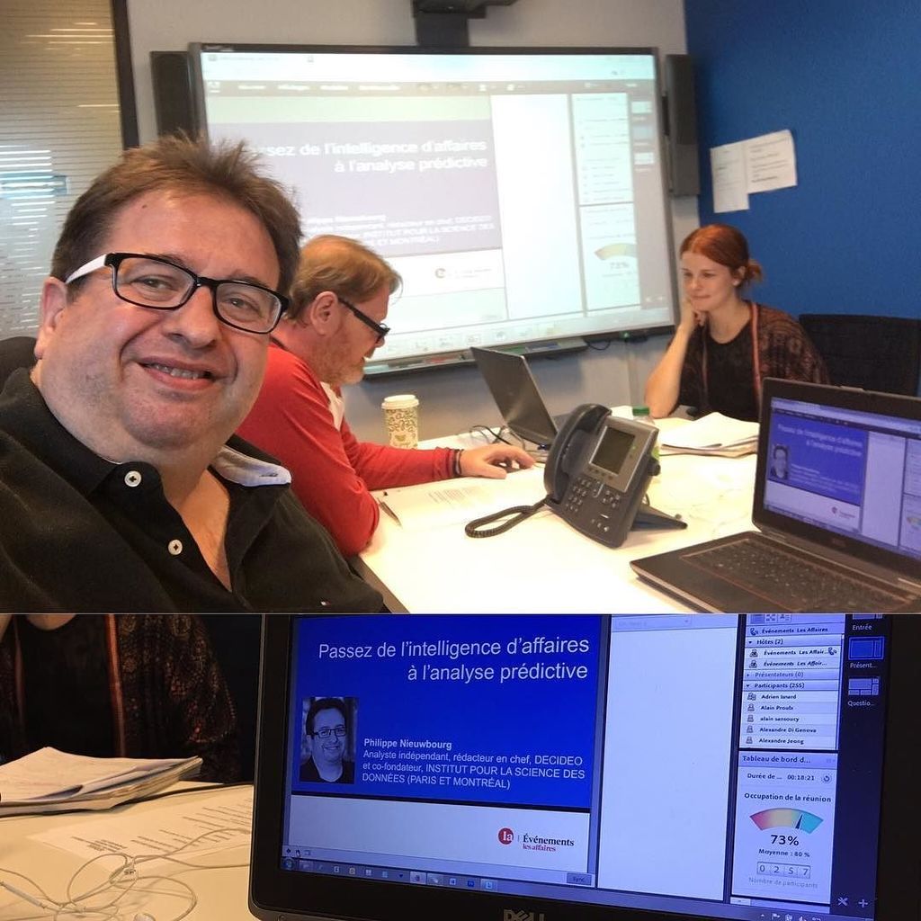 nieuwbourg's tweet image. Super webinaire #BI #analysepredictive #predictiveanalytics avec @la_lesaffaires 600 inscr… ift.tt/2cHosa1