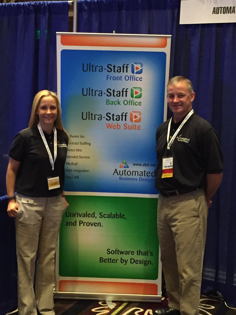 ABDtweets's tweet photo. #NAPS2016 Have you said "hi" to Russ and Kelly at Booth 303 yet? Come on over and check out our #staffingsoftware! https://t.co/uCCQXmZfgd