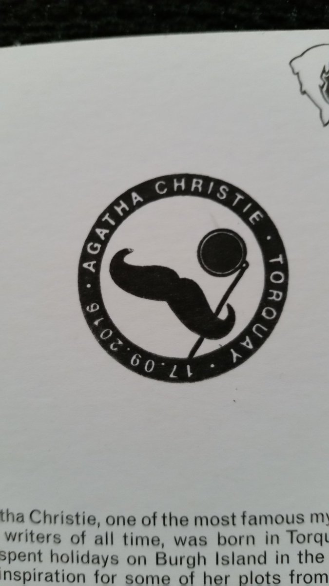 JoanneProut's tweet photo. Received my @agathachristie hand stamped postcard from Torquay today!! https://t.co/MPrEL8S7wM