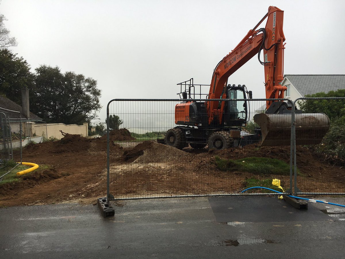 astoncpm's tweet photo. Underway with the #groundworks at our latest project #new build #cornwallbuilder #dreamhome #staustell https://t.co/YkRFX5ndqo