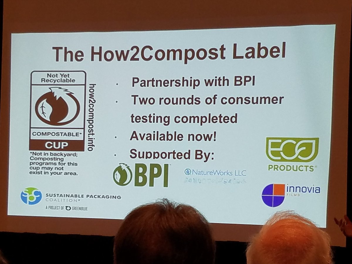 To help educate #consumers: the How2Compost #packaging label @greenblueorg #SPCAdvance #sustainability