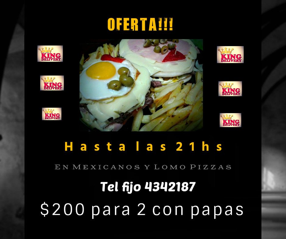 KingDeliveryTuc's tweet photo. #BuenMartes #Tucuman #MacriEnLaONU #YerbaBuena #AtleticoTucuman #SanMartinTuc #LomoPizza #ComidaSana https://t.co/tH5VCAK44j