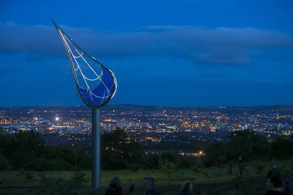 FarsetProject's tweet image. Our Origin sculpture in north Belfast marks source of River Farset which gave the city its name Béal Feirste.