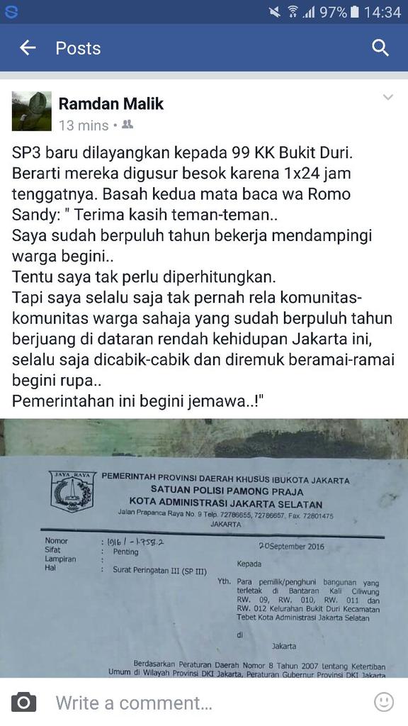 Syok,Sedih&amp;Prihatin. Sy mau&amp; dukung RumahSusunManusiawi. Pemimpin Cerdas&amp;Bersih tak asal menggusur.Bgaimana dg anda?