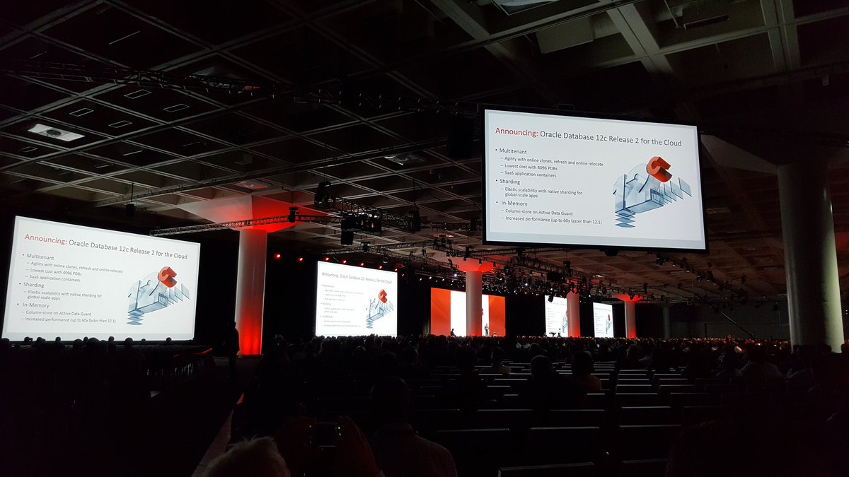 suedschwede's tweet photo. Larry talking about oracle 12c release 2 https://t.co/iL20lZtFfA
