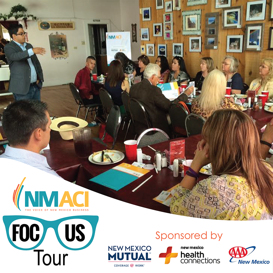 Prez&amp;CEO .@JasonEspinoza speaks to #Deming, #NM, biz &amp; community leaders during ACI's 3-week #FOCUSTour. Thanks to our sponsors! #NMbiz