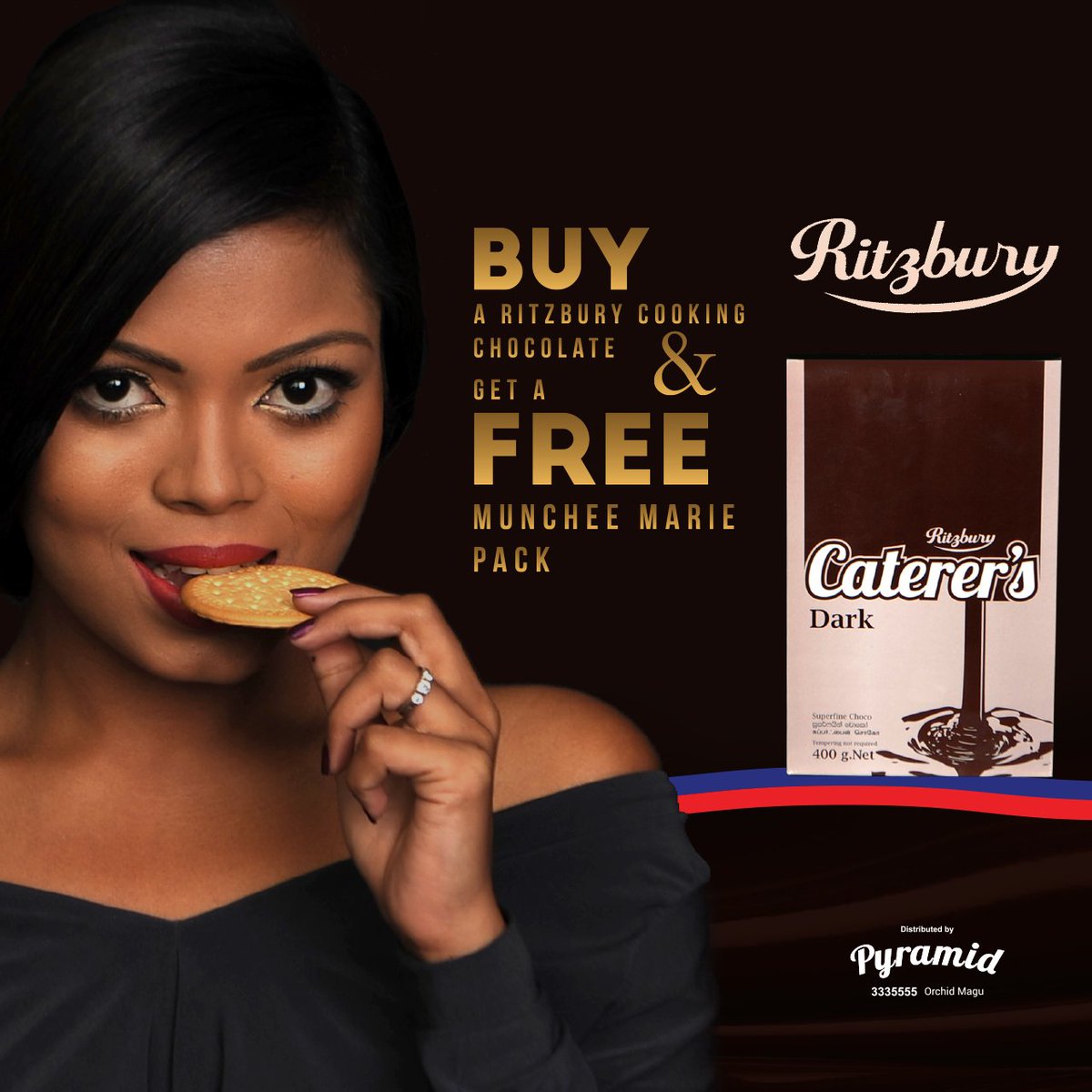 Ritzbury Promotion!

Buy a Ritzbury cooking chocolate 

and get a Munchee Marie packet FREE!!!