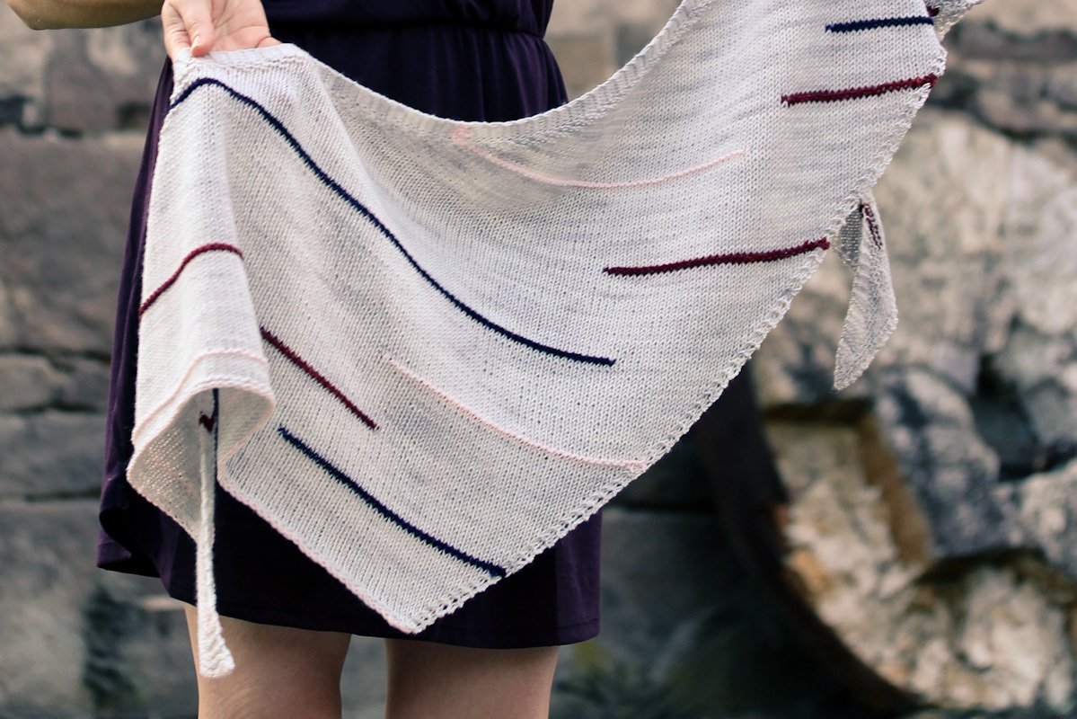 knittingvortex's tweet image. Line Art shawl is my free thank you gift when you preorder #KnittingShortRows buff.ly/2cEXfS2