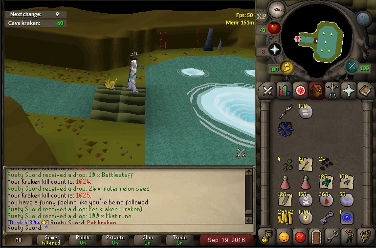 OSRSRustySword's tweet photo. The luck continues with my first non-feline pet! @OldSchoolRS https://t.co/ioTHYYznjM