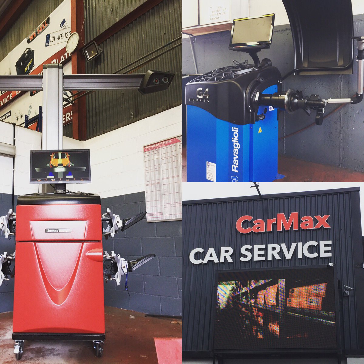 Equipcoireland's tweet image. New install today in CarMax service, Kildare. #garageequipment #technovector #ravaglioli #tools #wheelalignment