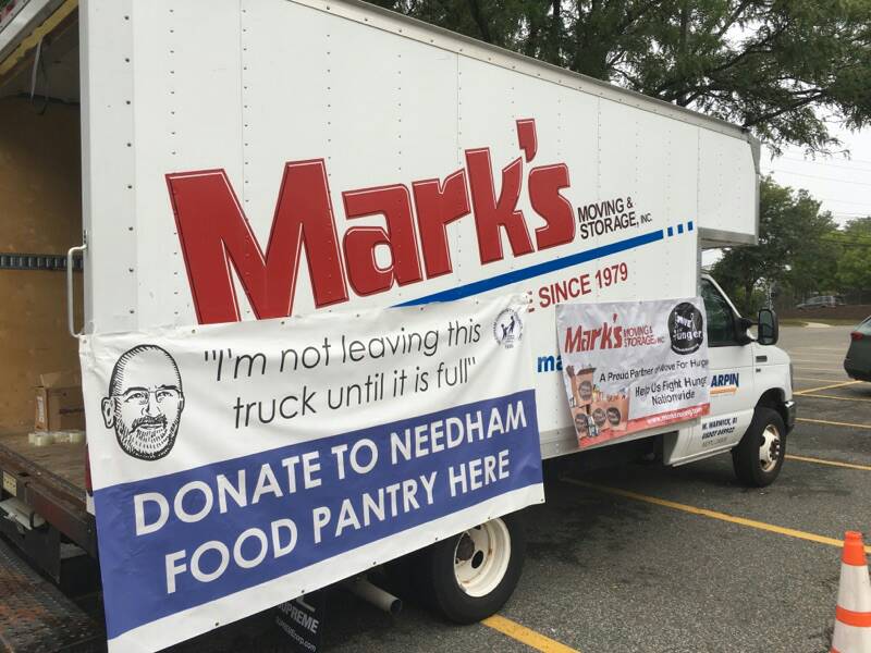 MovePackStore's tweet photo. Our truck is (@ Sudbury Farms) in Needham helping the Needham Food Pantry. We are not leaving until the truck is full #morethanmovers https://t.co/BuEBihnBjp