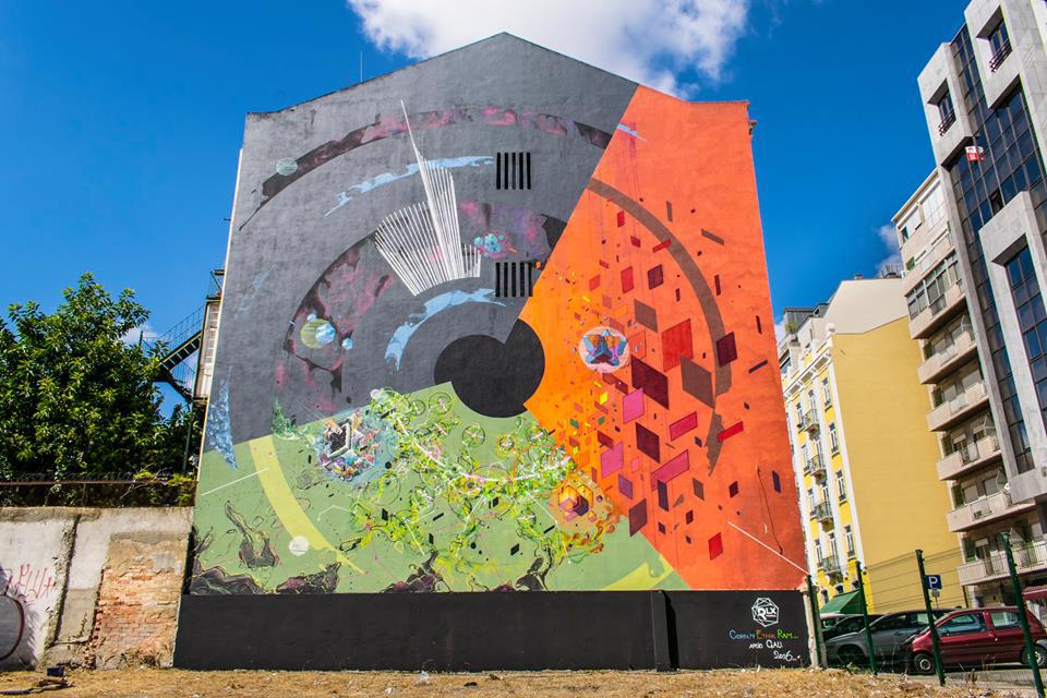 UrbaniteWebzine's tweet photo. New mural by #Etnik, #Corn79 and #RAM in #Lisbon #streetart #RLXPortals https://t.co/EeFE4vAXn4 https://t.co/539RLSF5HY