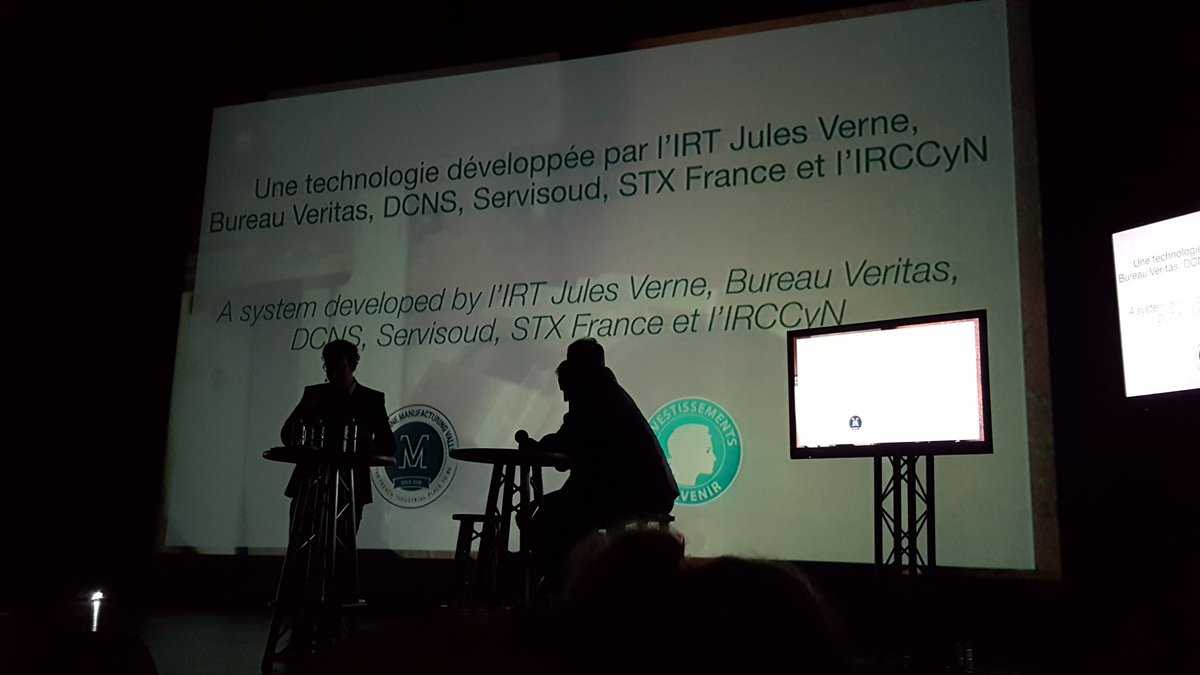 AubertinL's tweet photo. Prjt Charman, bel exemple collaboration @StxFrance , #Servisoud @IRTJulesVerne @BureauVeritasFr @dcnsgroup #IRCCyN https://t.co/HfVcu7b3cy