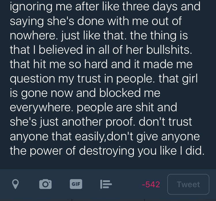 don't let people get to you like that.