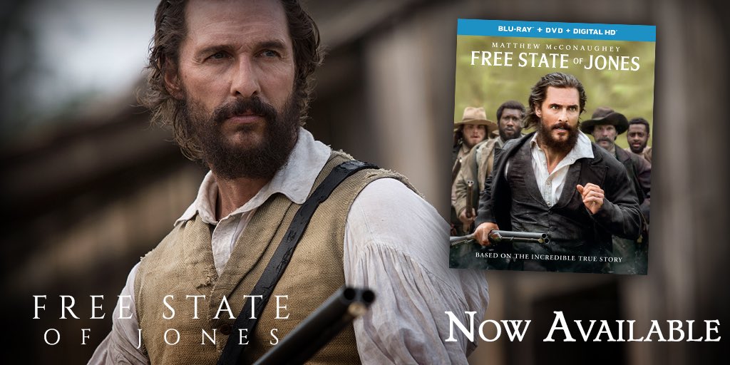 FreeStateMovie's tweet photo. He fought for justice. He fought for freedom. #FreeStateOfJones – Now Available on Blu-ray. https://t.co/9BwbqdgTYd https://t.co/NUV4foJQ0A