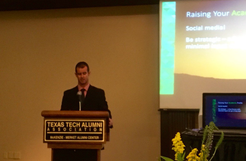 @RichardEllisNZ great lecture richard ellis at the endowed lecture series Texas technical university. U did us proud