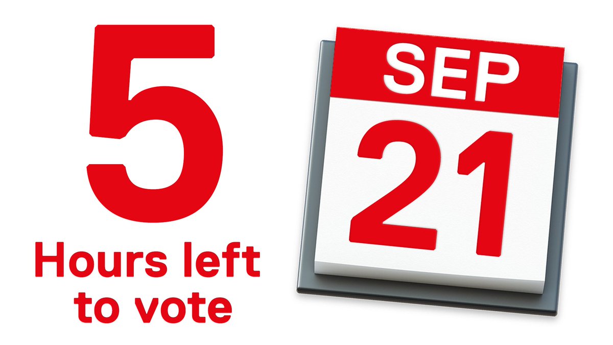 5 hours to vote for <a href="/jeremycorbyn/">Jeremy Corbyn</a>  in the #LabourLeadership. Vote for his National Education Service - education for the many, not the few →
