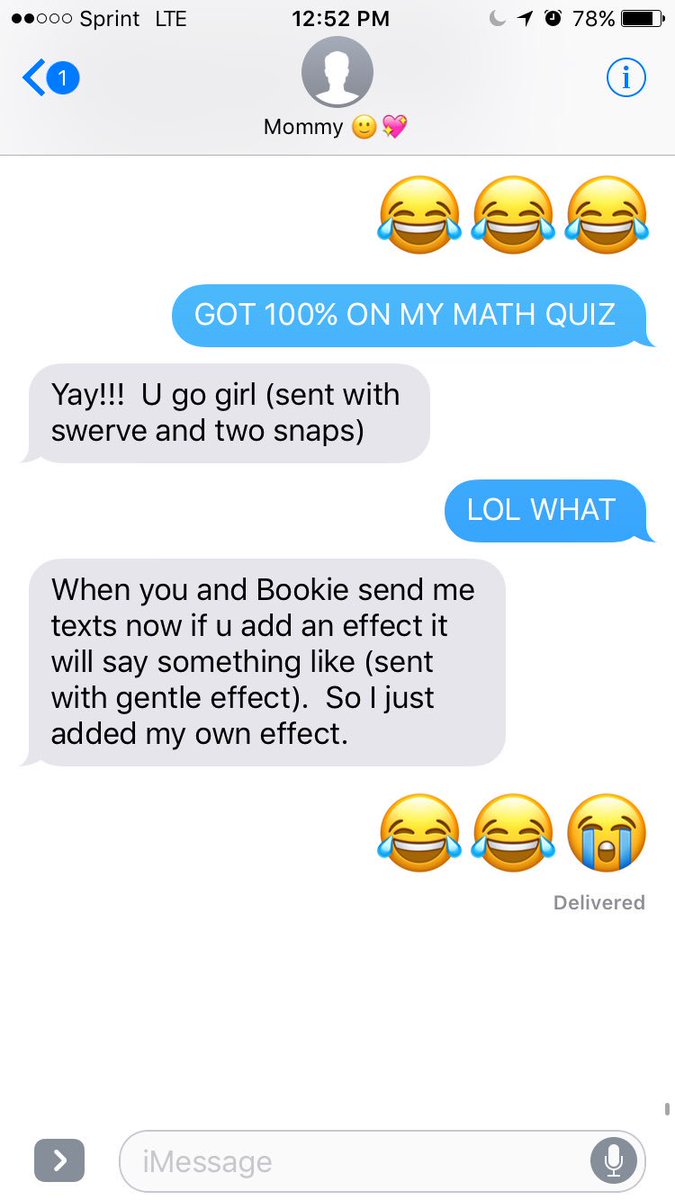 anaiyella's tweet image. IM WEAK MY MOM MADE HER OWN &quot;EFFECTS&quot; #ios10update