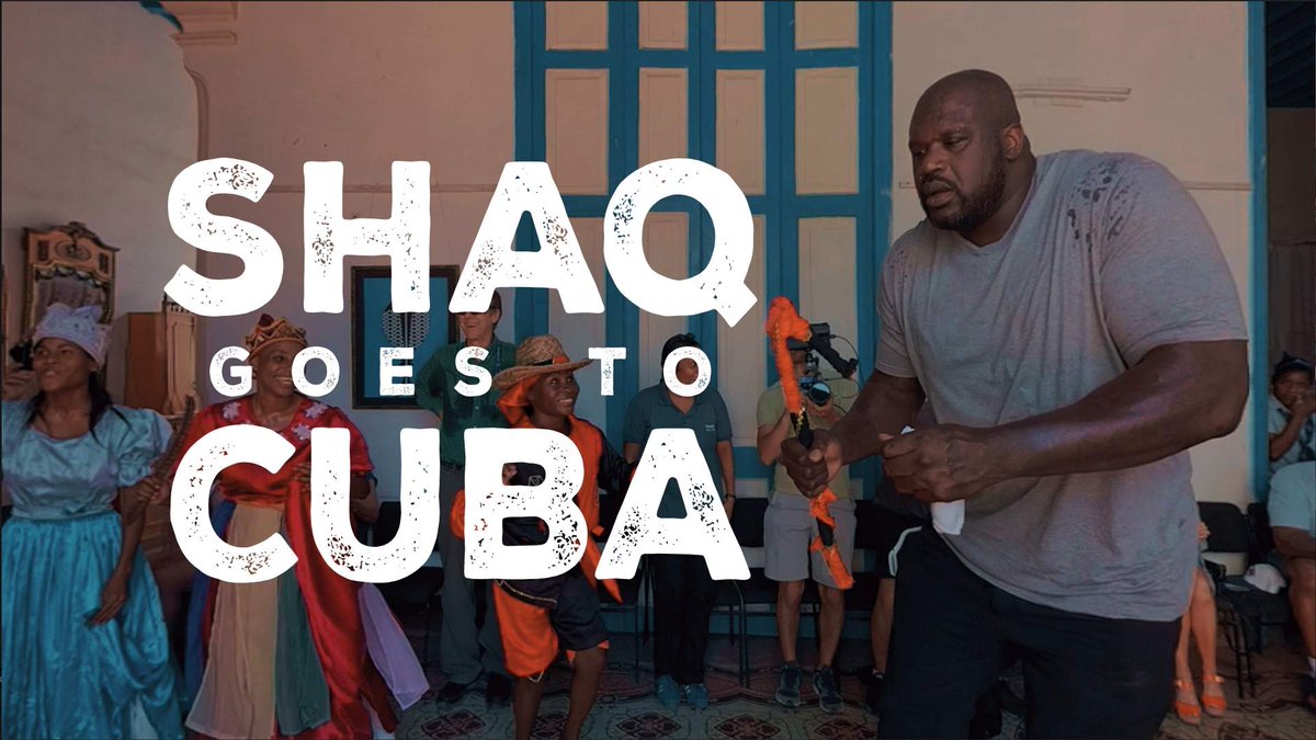 eddieor's tweet photo. Must Watch! Shaq Goes to Cuba - virtual reality video | Jaunt https://t.co/1NPUEJZwXL #vr #cuba #travel https://t.co/MZRbX3SXTQ