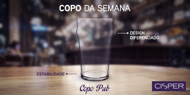 Cisper_'s tweet photo. Indicado para cervejas encorpadas, o copo Pub é ergonômico e pode ser empilhado com segurança. #CopoDaSemana https://t.co/RGxUEZyhFb