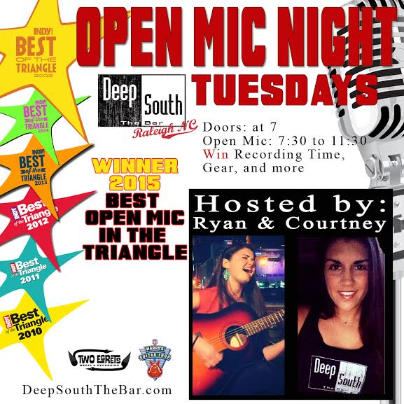 DeepSouthBar's tweet photo. Grab a cold one and listen to some awesome singer/songwriters at Open Mic! Signup starts at 8! https://t.co/INFiJGGWtP