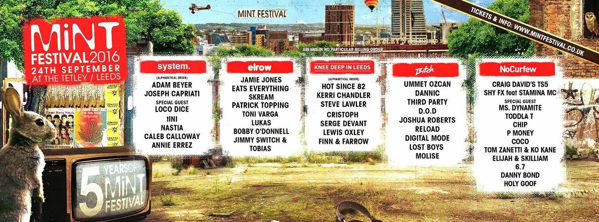 BeyondTheBeatUk's tweet photo. Check out the monster line up @Mint_Festival have got this weekend https://t.co/abVqE2xWBj