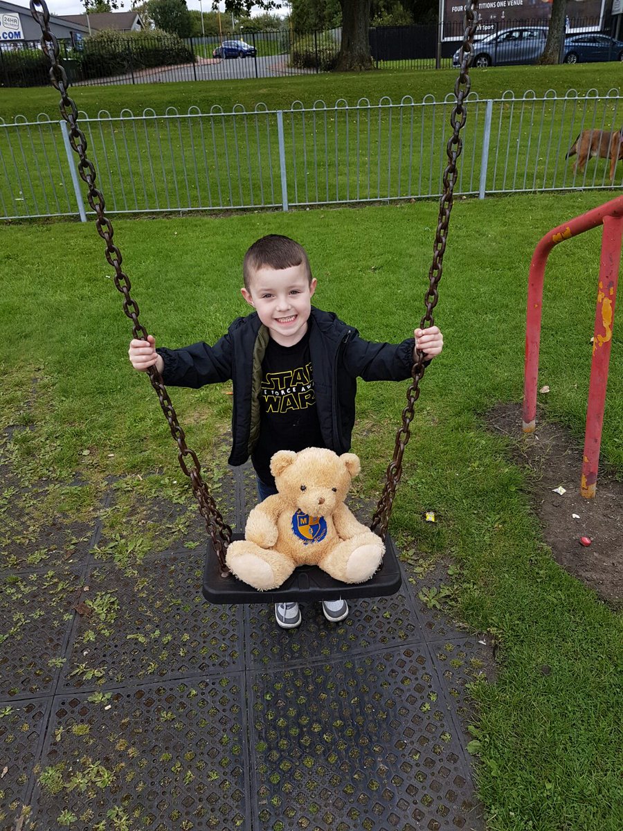 ash_bashh1's tweet photo. @MuirhousePS #backpackbear & Kian had fun today at the park & a shopping trip https://t.co/GxPAN7PWet