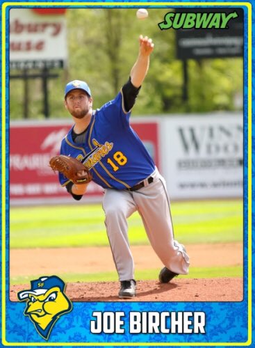 canaries's tweet photo. @canaries LHP @Joe_Bircher was named the 2016 Team Pitcher of the Year. Thanks to all of the Fans who voted! #GoBirds #BirdsBaseball https://t.co/6VhuN5pjBt